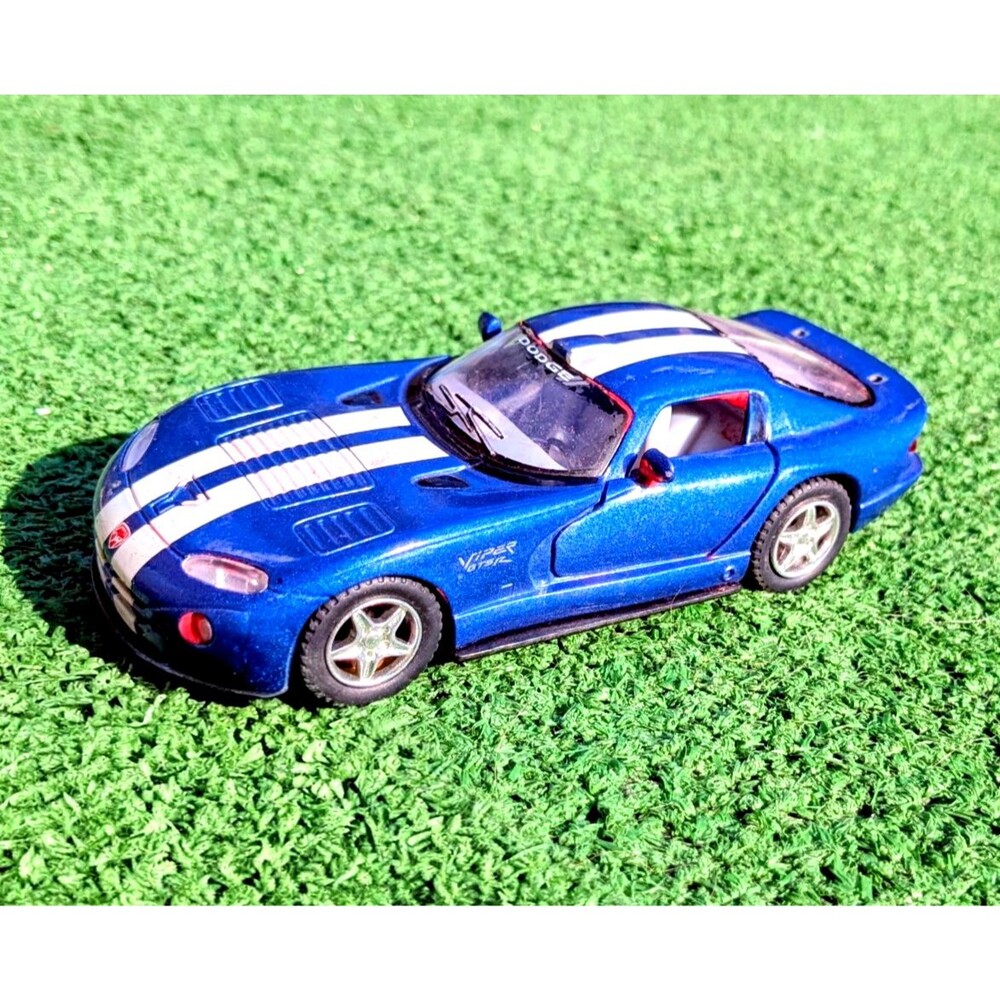 BROKEN Kinsmart Dodge Viper Chrysler S-1/36 Diecast Wind-Up Model Toy Race Car